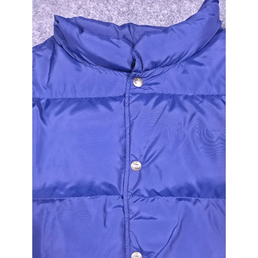 Vintage Woolrich Puffer Vest Mens XL Navy Blue Down Filled Made in USA 80s 90s